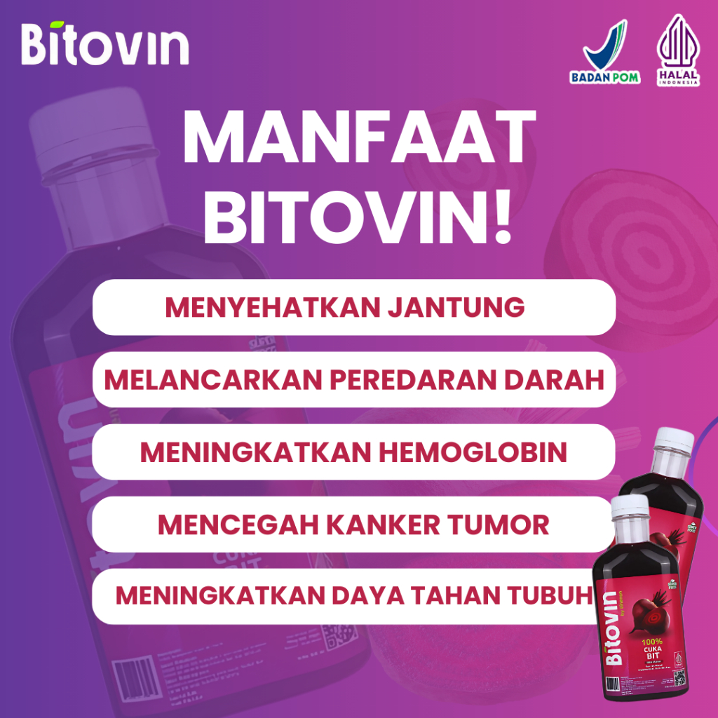 Jual BITOVIN Suplemen Kesehatan Jantung | Penambah Darah Alami | 100% ...