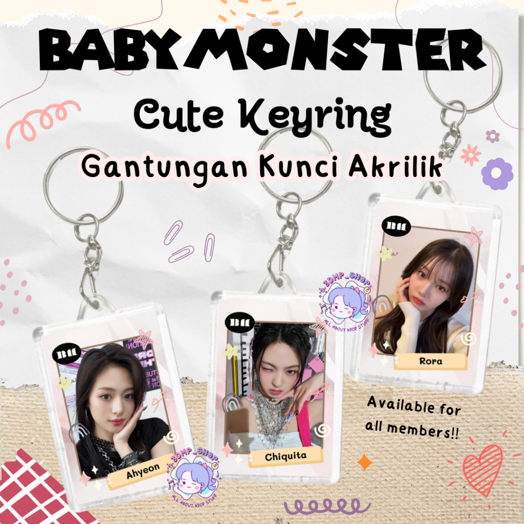 Jual Gantungan Kunci Keychain Ganci Akrilik Babymonster Baby Monster ...