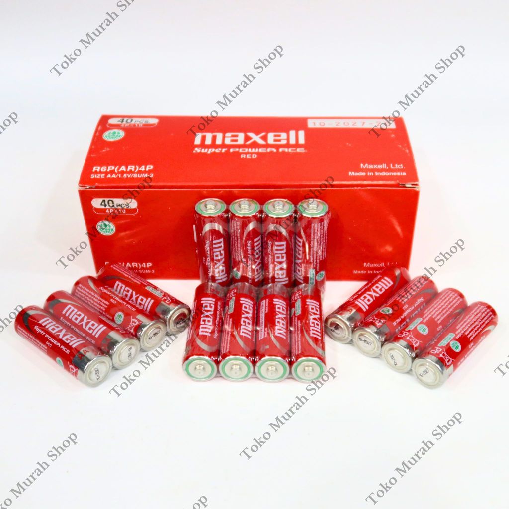 Jual Baterai Maxell AA Super Power ace Black R6P(AR)4P AA (A2) 1,5V 1 ...