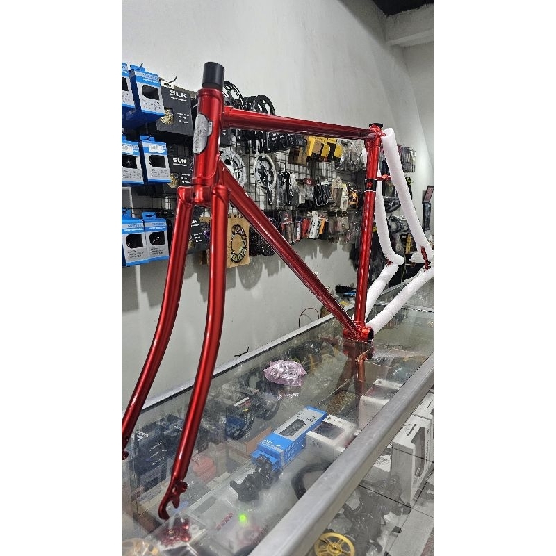Jual FRAME SET SEPEDA FIXIE FRAME FORK HEADSET TORY FX STEEL CHROMOLLY ...