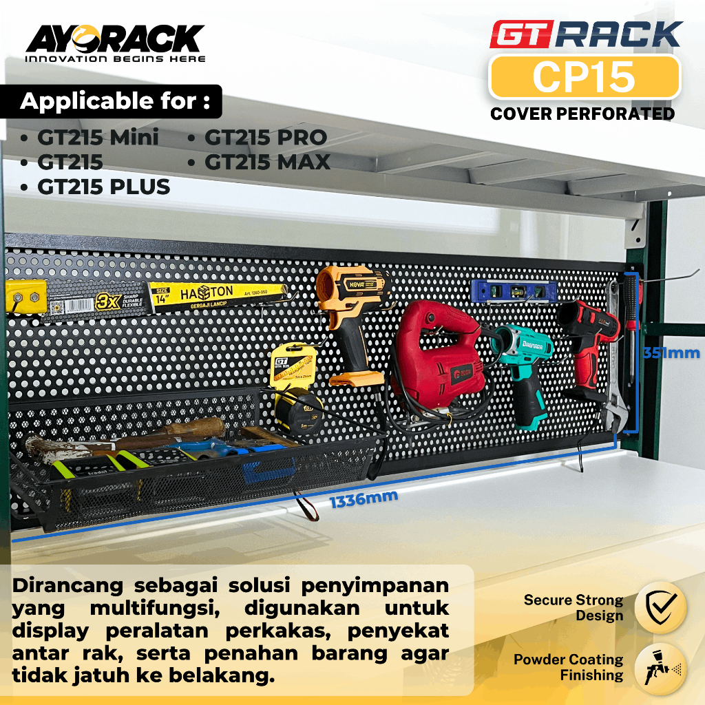 Jual CP15 COVER PERFORATED GT RACK 150CM - DISPLAY PERALATAN SERBAGUNA ...