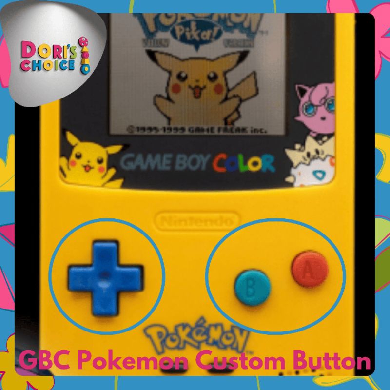 Jual Pokémon Game Boy Color Custom Button GBC - Collector Pokemon ...