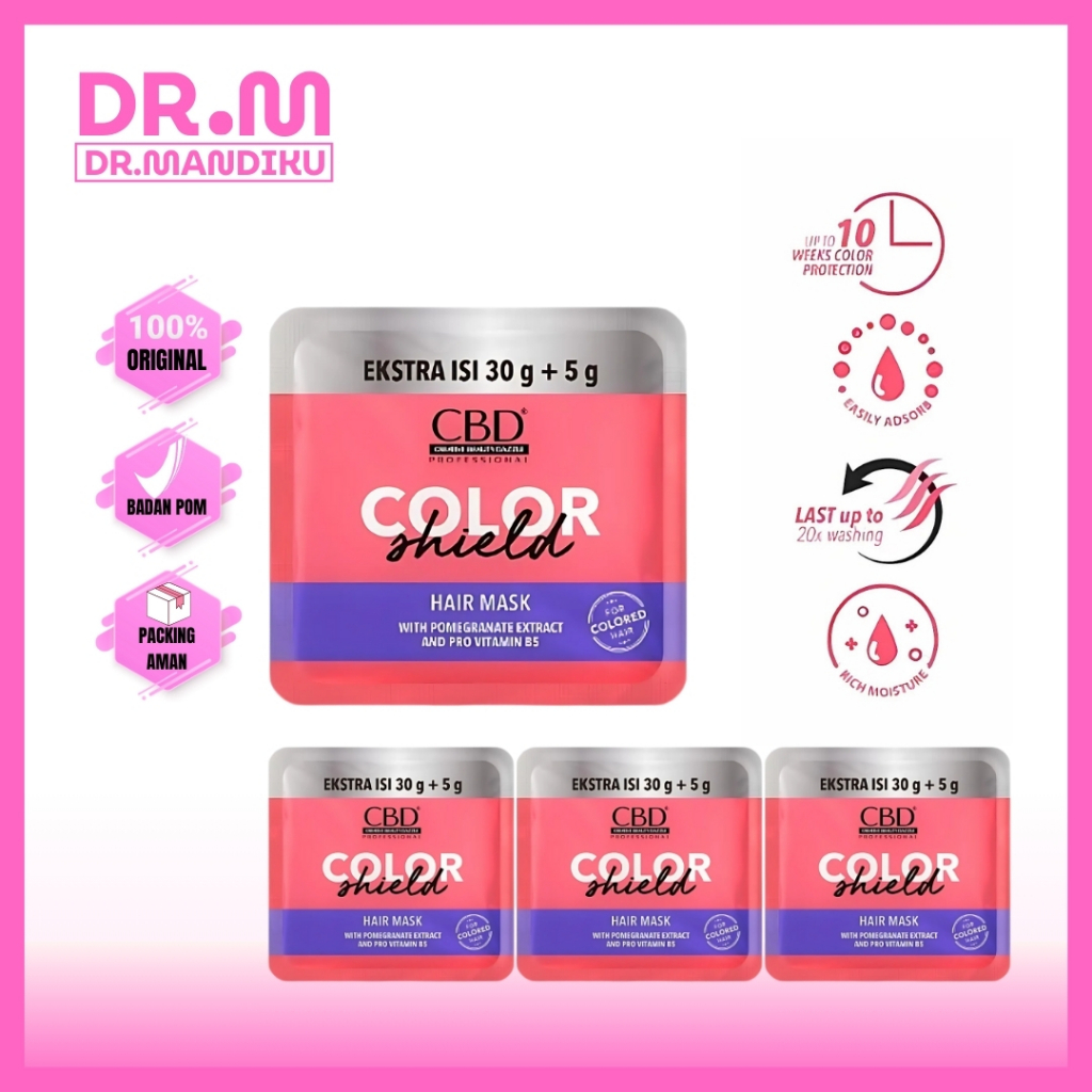 Jual CBD Professional Color Shield Hair Mask Sachet 35gr [1 Sachet ...