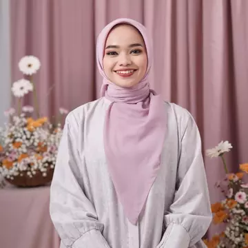 Restu Anggraini READY Turkish Voal Hijab Segiempat