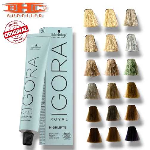 Jual IGORA Royal HIGHLIFTS Schwarzkopf Hair Coloring Tube 60ml Pewarna ...