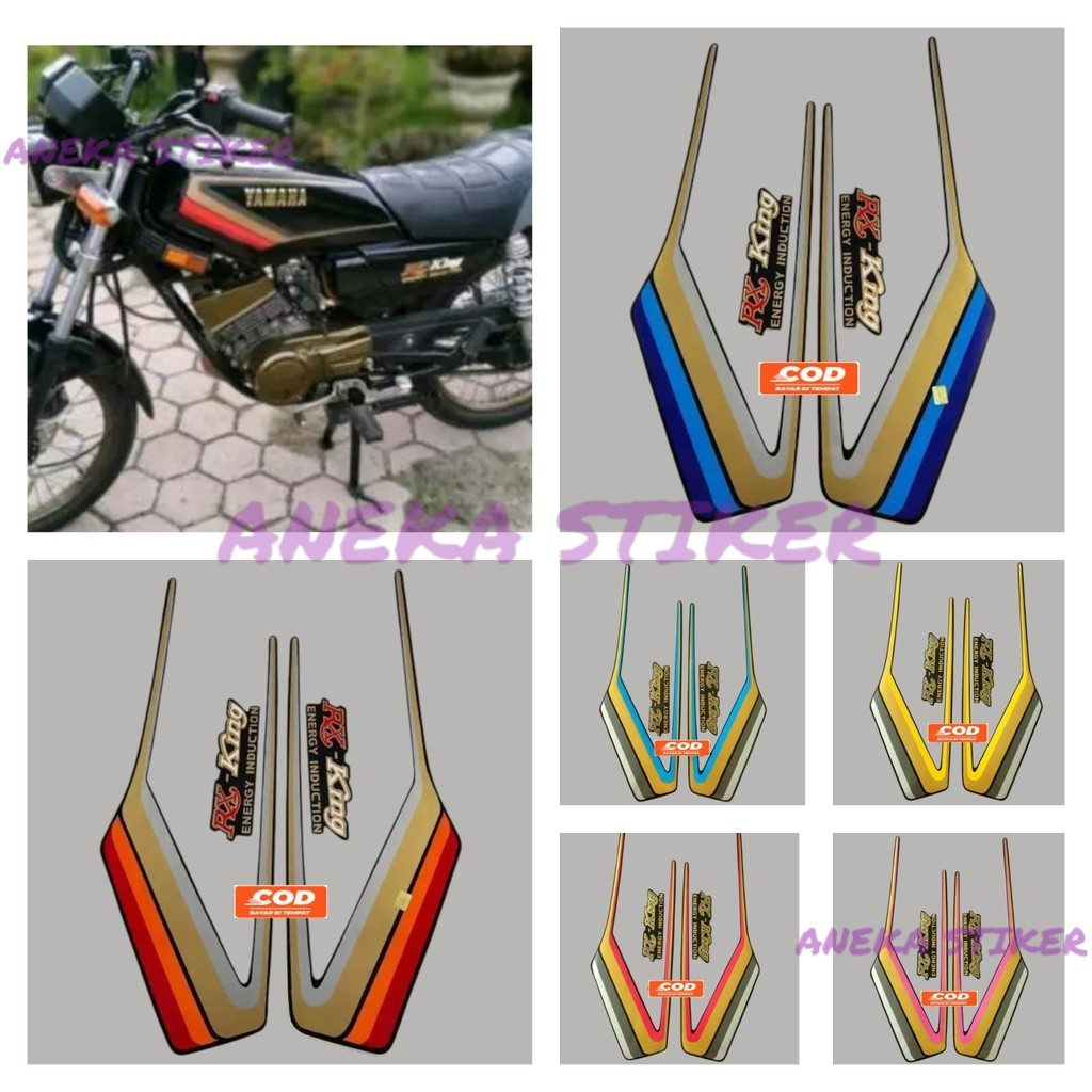 Jual Striping stiker polet list body stiker yamaha rx king tahun 1990 ...