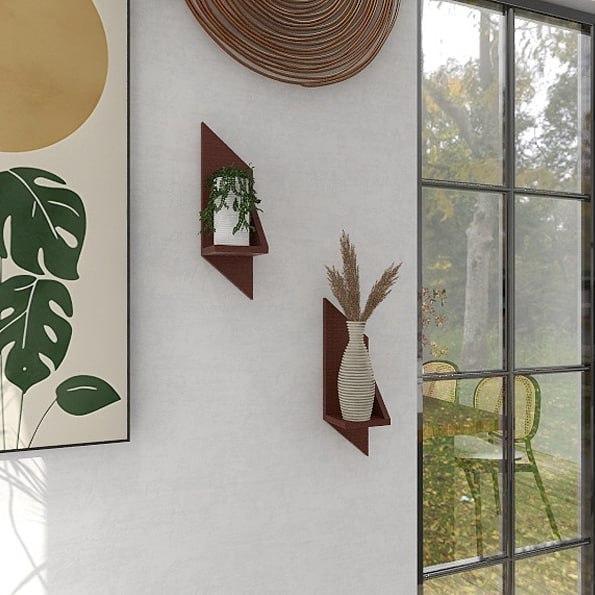 Jual rak bunga hiasan ruang tamudari Kayu Model Jajar Genjang | Shopee