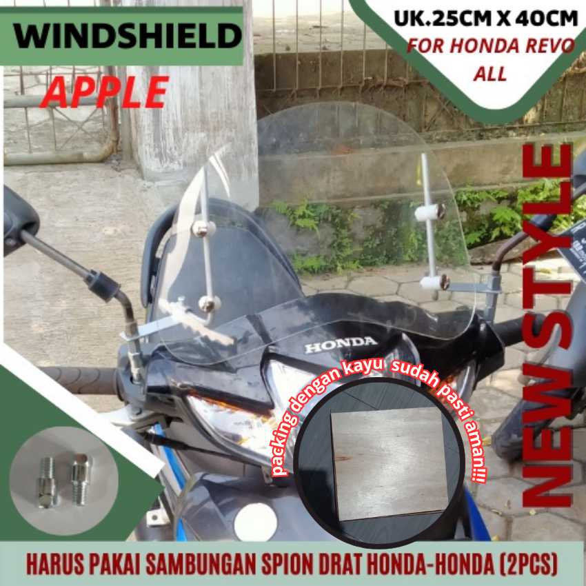 Jual Windsil Apple Windshield Motor Revo Fi Revo Fit Revo Abs Visor ...