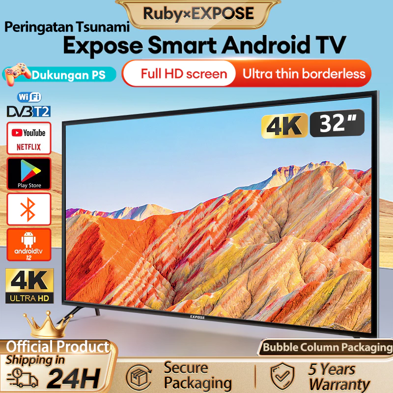 Smart tv 43 inch android tv 4k android 12 tv led 1080p