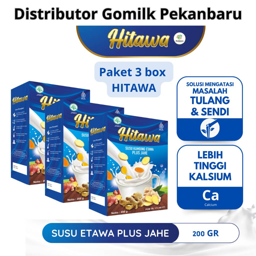 Jual HITAWA PAKET 3 BOX SUSU KAMBING ETAWA PLUS HERBAL JAHE UNTUK ...
