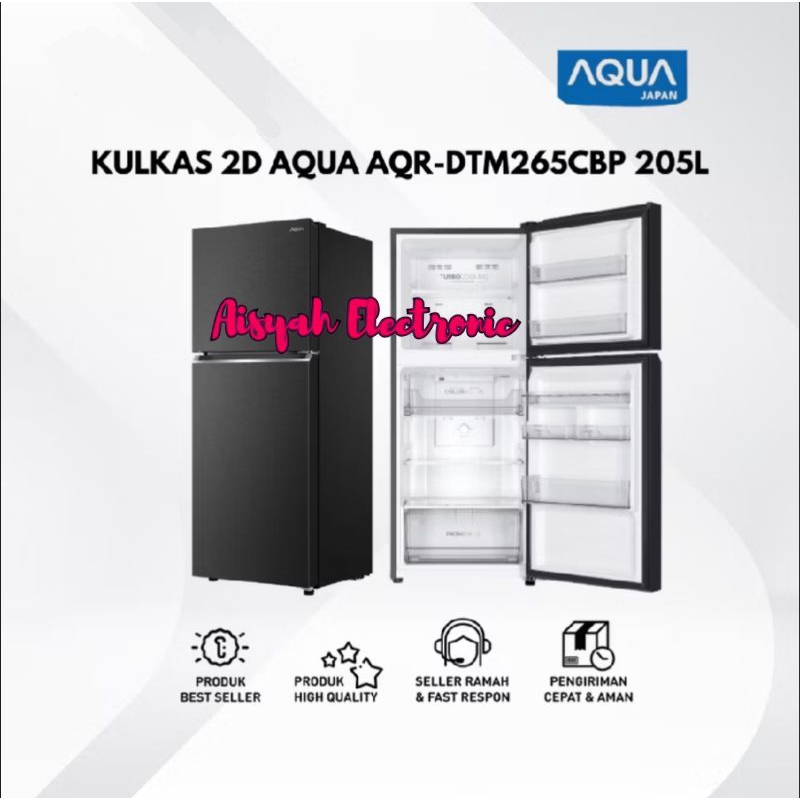 Jual KULKAS AQUA 2 PINTU AQR-DTM265CBPDS/LS GARANSI RESMI | Shopee