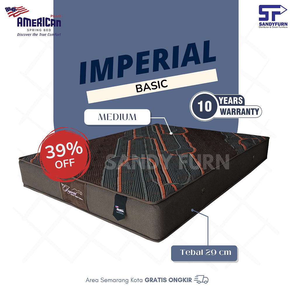 Jual American Pillo Springbed Imperial Basic | Shopee Indonesia