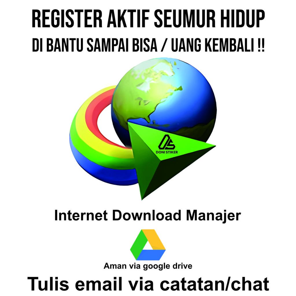 Jual IDM internet download manager full versi register aktif seumur