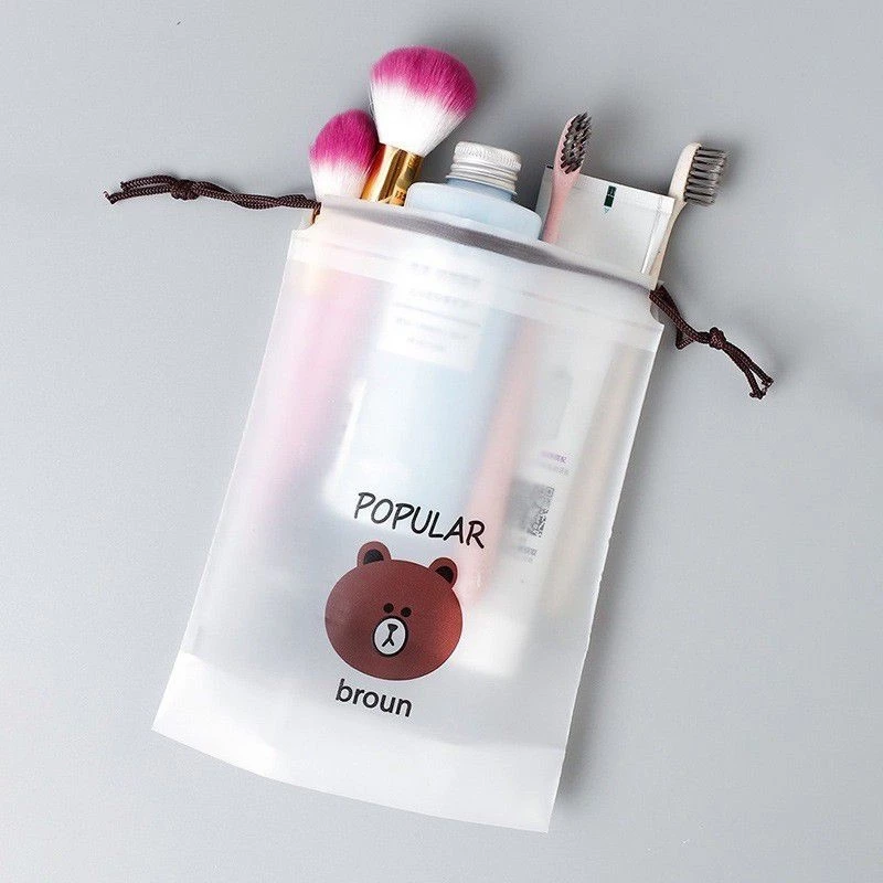 1PCS - Pouch Bag Kosmetik Makeup / Pouch Tali Serut Tas Kosmetik Ukuran Sedang | AutoStock