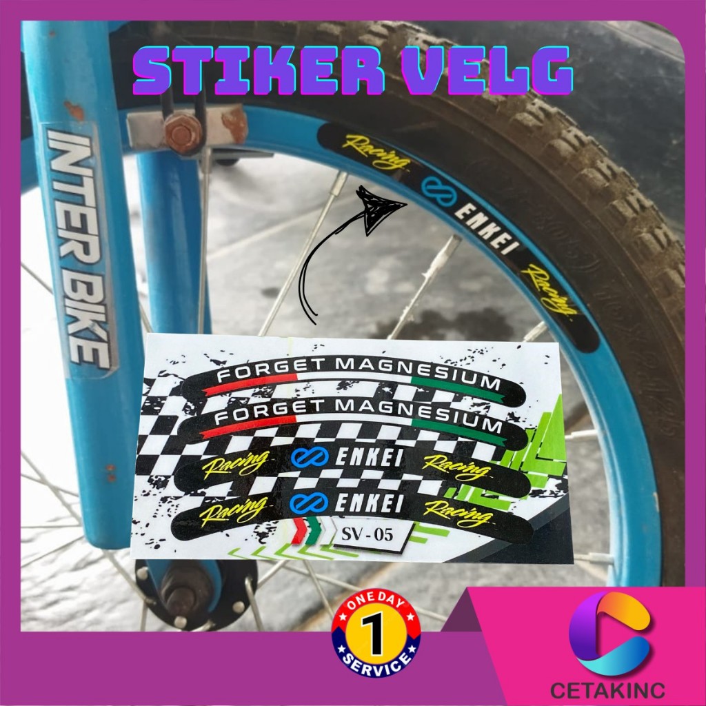 Jual Cetakinc - Stiker Velg Racing Sepeda Motor Sticker Rim | Shopee ...