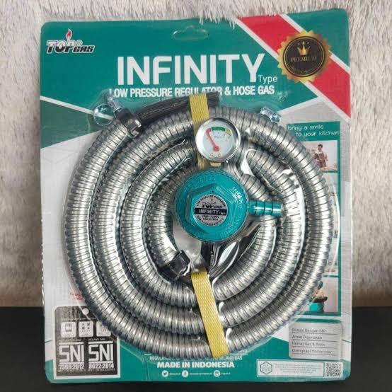 Jual Regulator dan selang gas 1 set infinity Top gas original 100% ...
