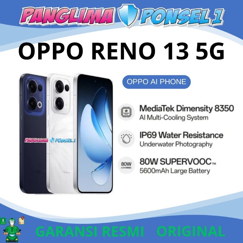 OPPO Reno 13 5G AI Phone Underwater IP69 Garansi Resmi