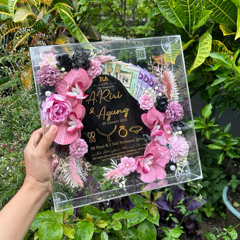 Jual MAHAR BOX 30x30 Hiasan Pernikahan Dekorasi Bunga Wedding | Shopee ...