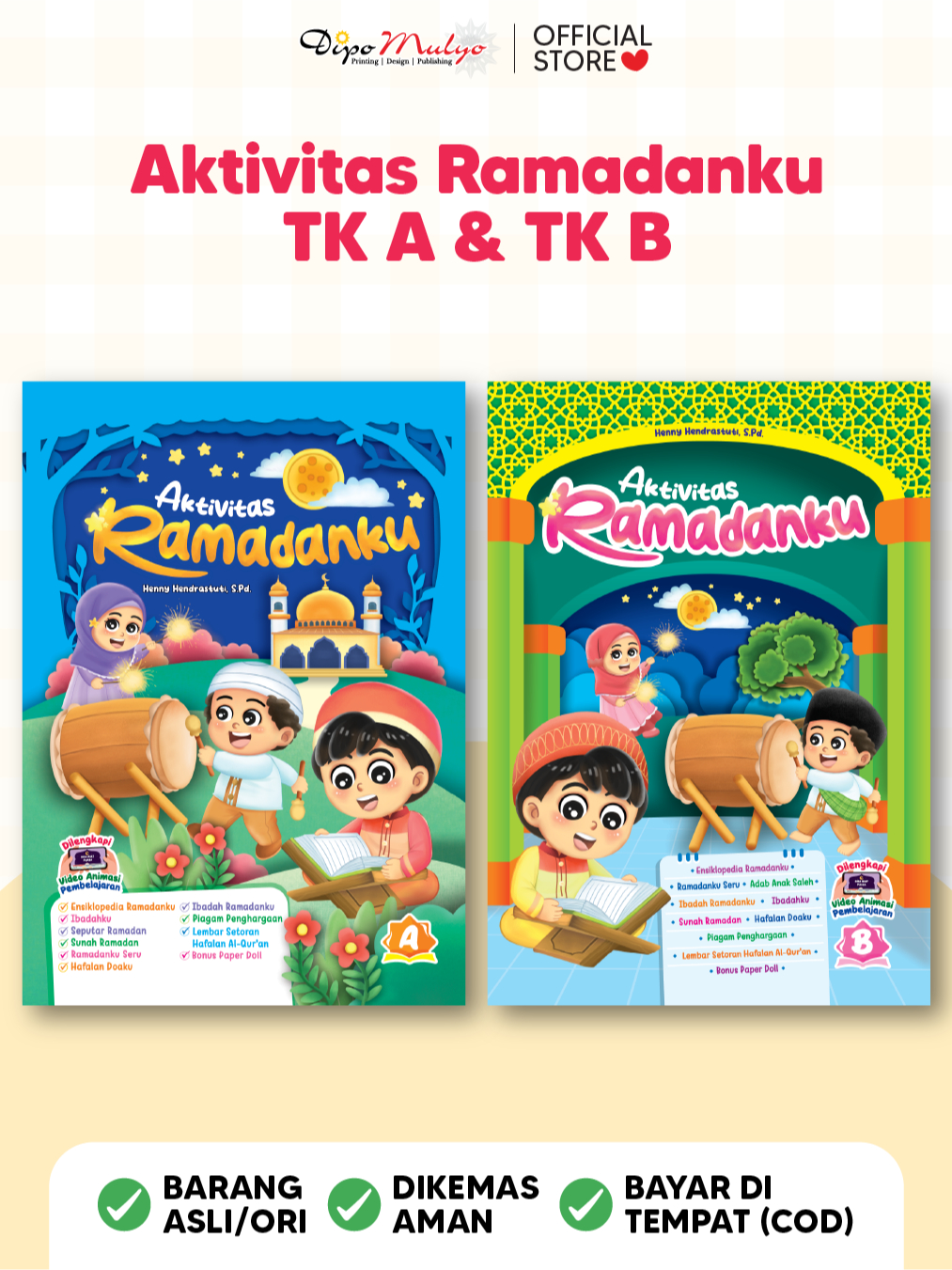 Jual Buku Ramadan Buku Aktivitas Ramadan Anak PAUD TK A & TK B (BONUS ...