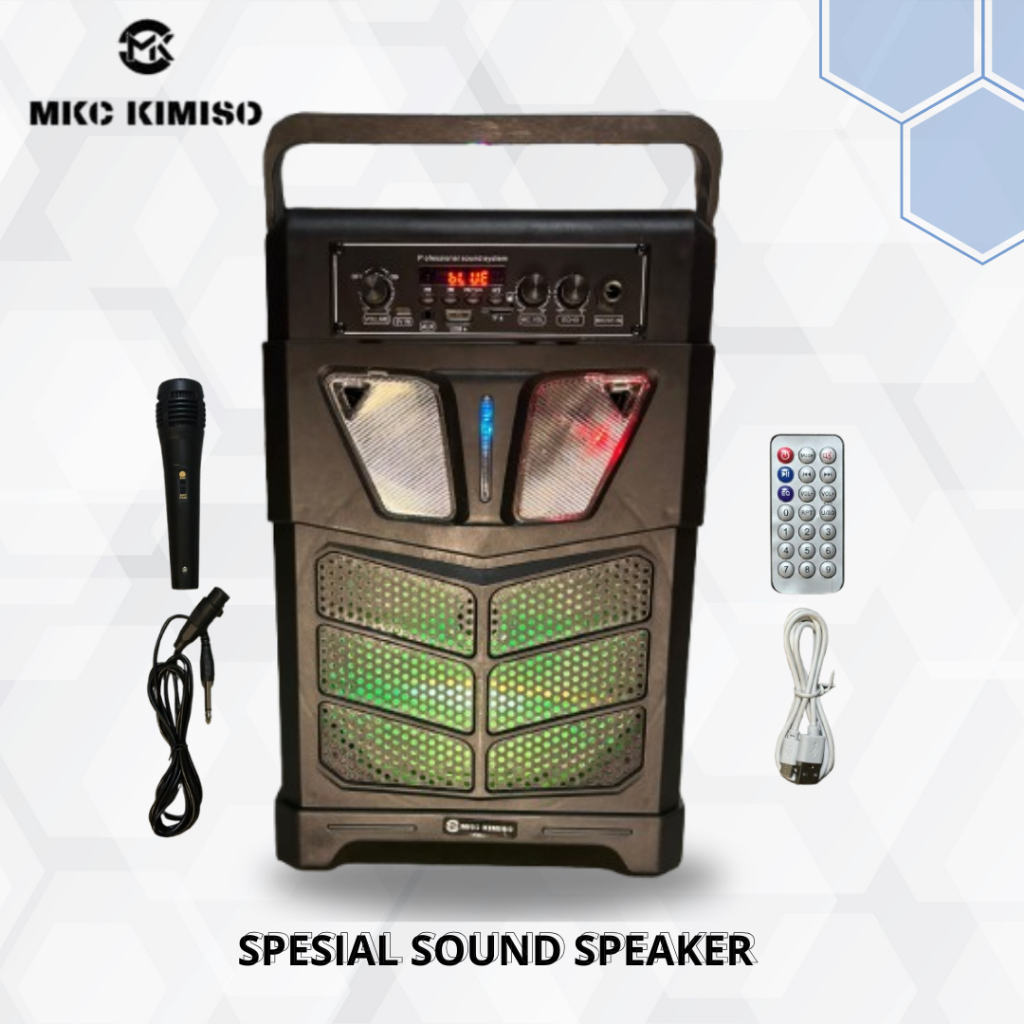Jual SPEAKER BLUETOOTH 9.5inch PORTABLE TERBARU FULL BASS LED SPEAKER ...