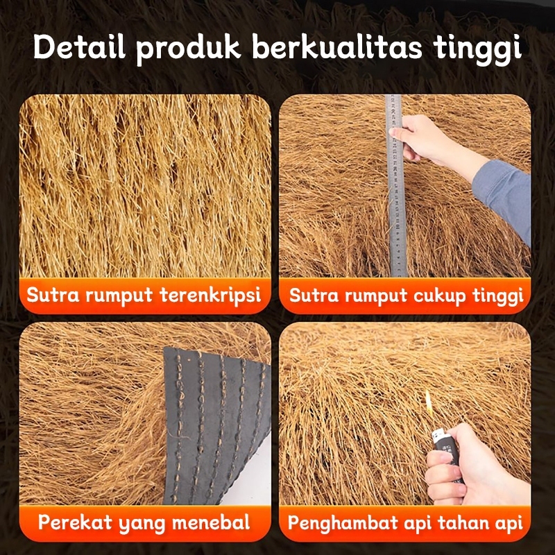 Jual 1m x 20m atap rumput sintetis berkualitas tinggi, gulungan rumput ...
