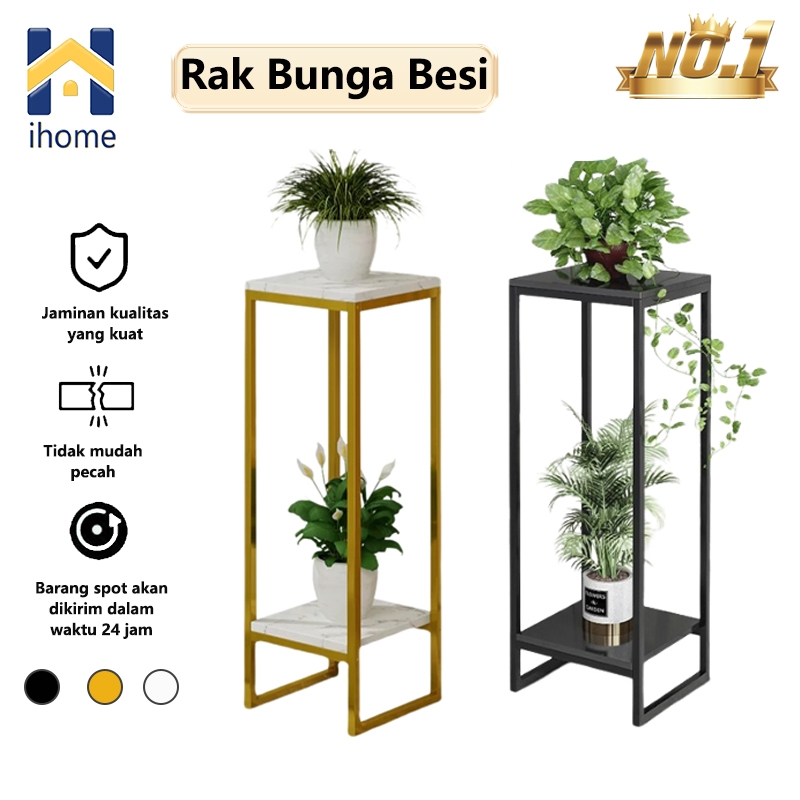 Jual Rak Bunga Rak Bunga Besi Rak Tanaman 2 Susun Rak Pot Bunga ...