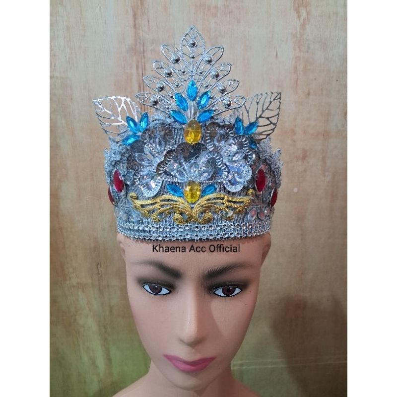 Jual MAHKOTA KERAJAAN DAUN RAJA PERAK UNTUK ACARA KARNAVAL, TARI, DLL ...