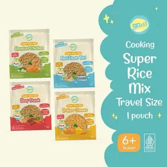 Jual GROUU Super Rice Mix - Size Travel 30g - Beras Mpasi BB Booster ...