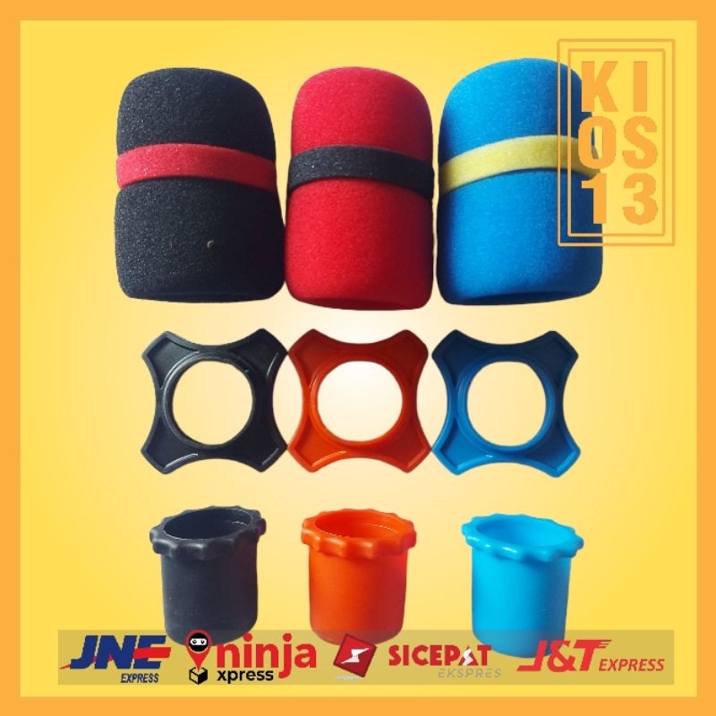 Jual Set Ring Mic Microphone Mikrofone Wireless Gelang Ring Karet ...