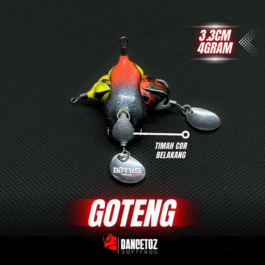 Jual Goteng Bancetoz Softfrog Kodok Karet Umpan Casting Gabus UL Soft ...