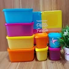 Jual petite fiesta tupperware tempat sayur bekal sambal (2pcs) | Shopee ...