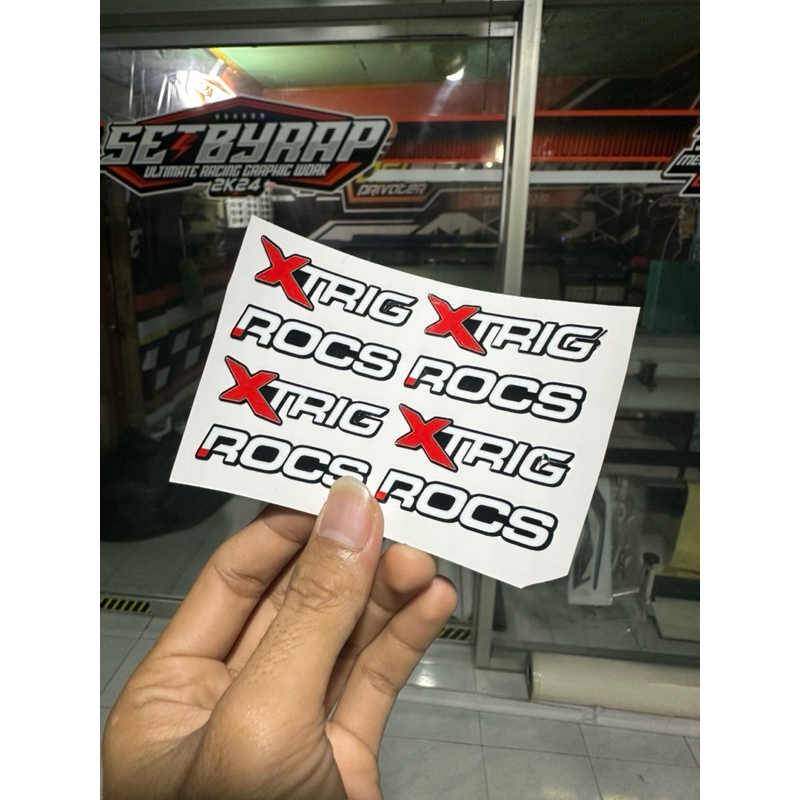 Jual stiker xtrig rocs triple clamp segitiga | Shopee Indonesia