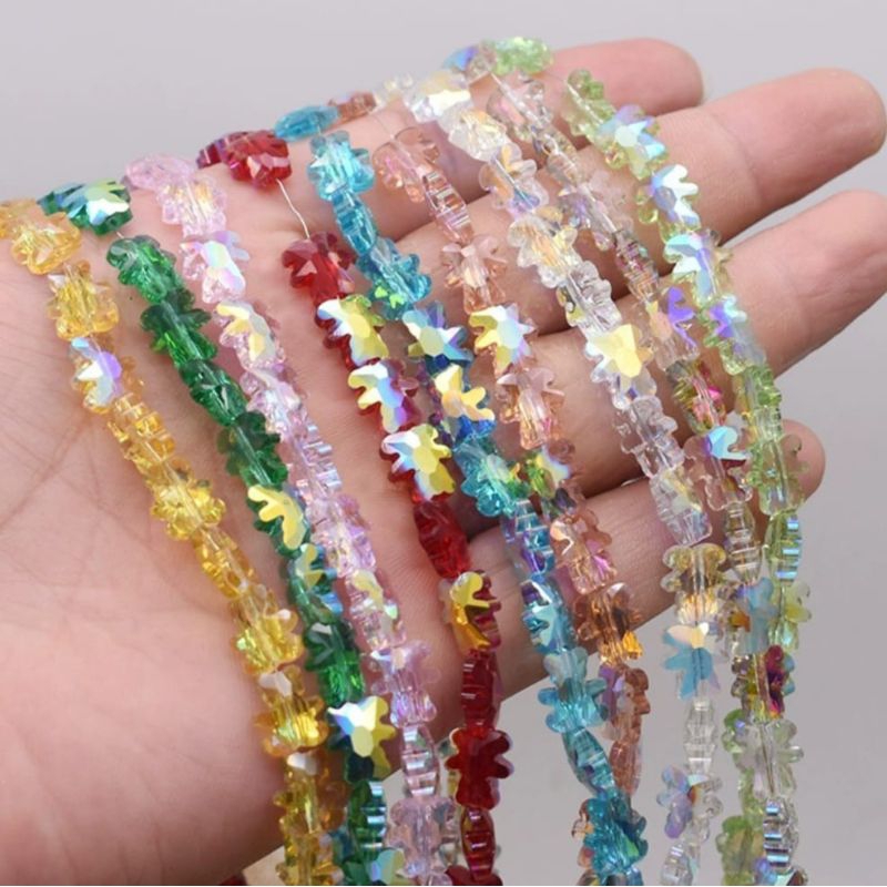 Jual Grosir 20pcs Manik Kristal Teddy Bear Beruang Ceko Crystal Beads ...