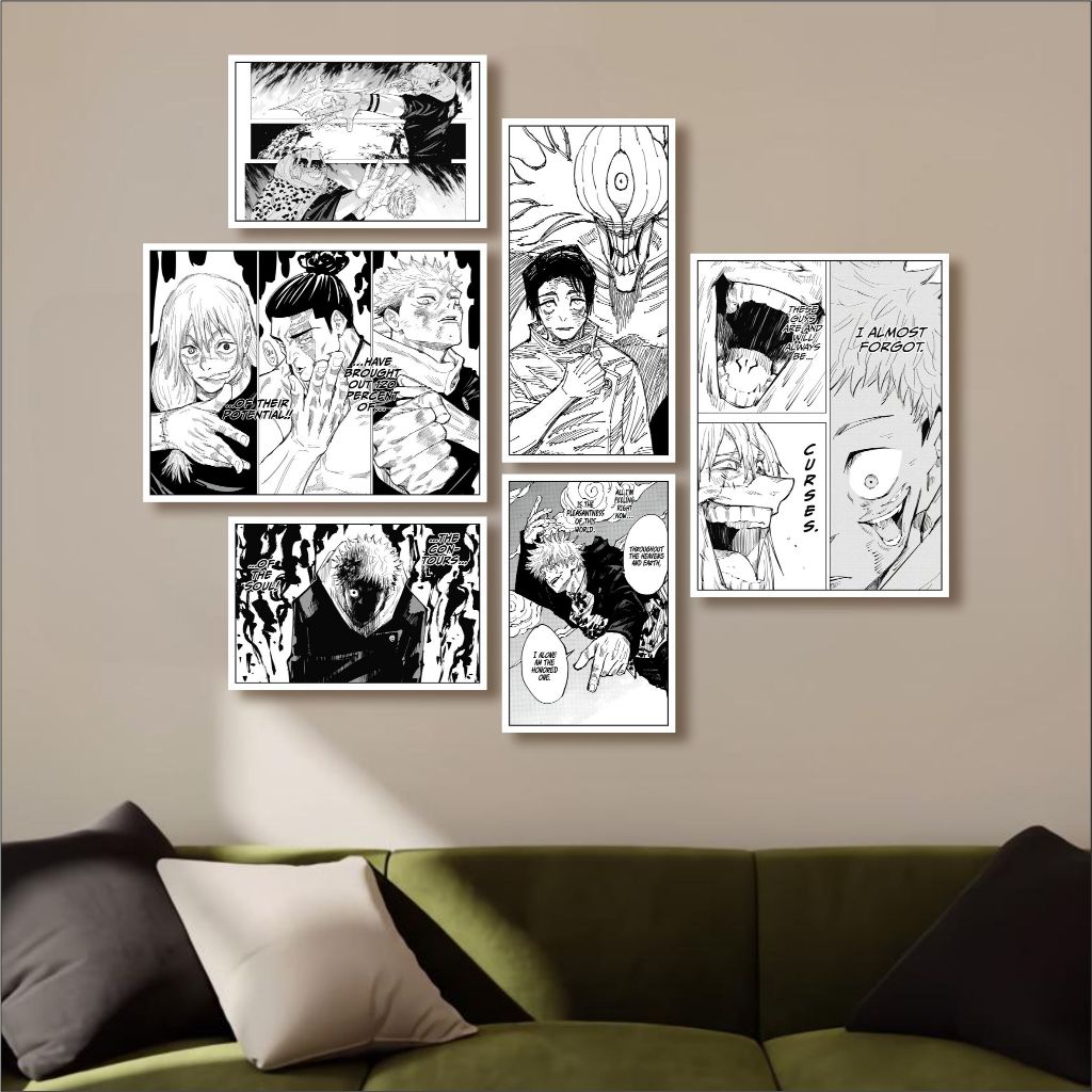 Jual HIASAN DINDING MANGA ANIME JUJUTSU KAISEN PANEL WALLPAPER Anime ...