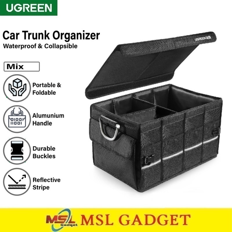 UGREEN Trunk Organizer untuk bagasi mobil rapi