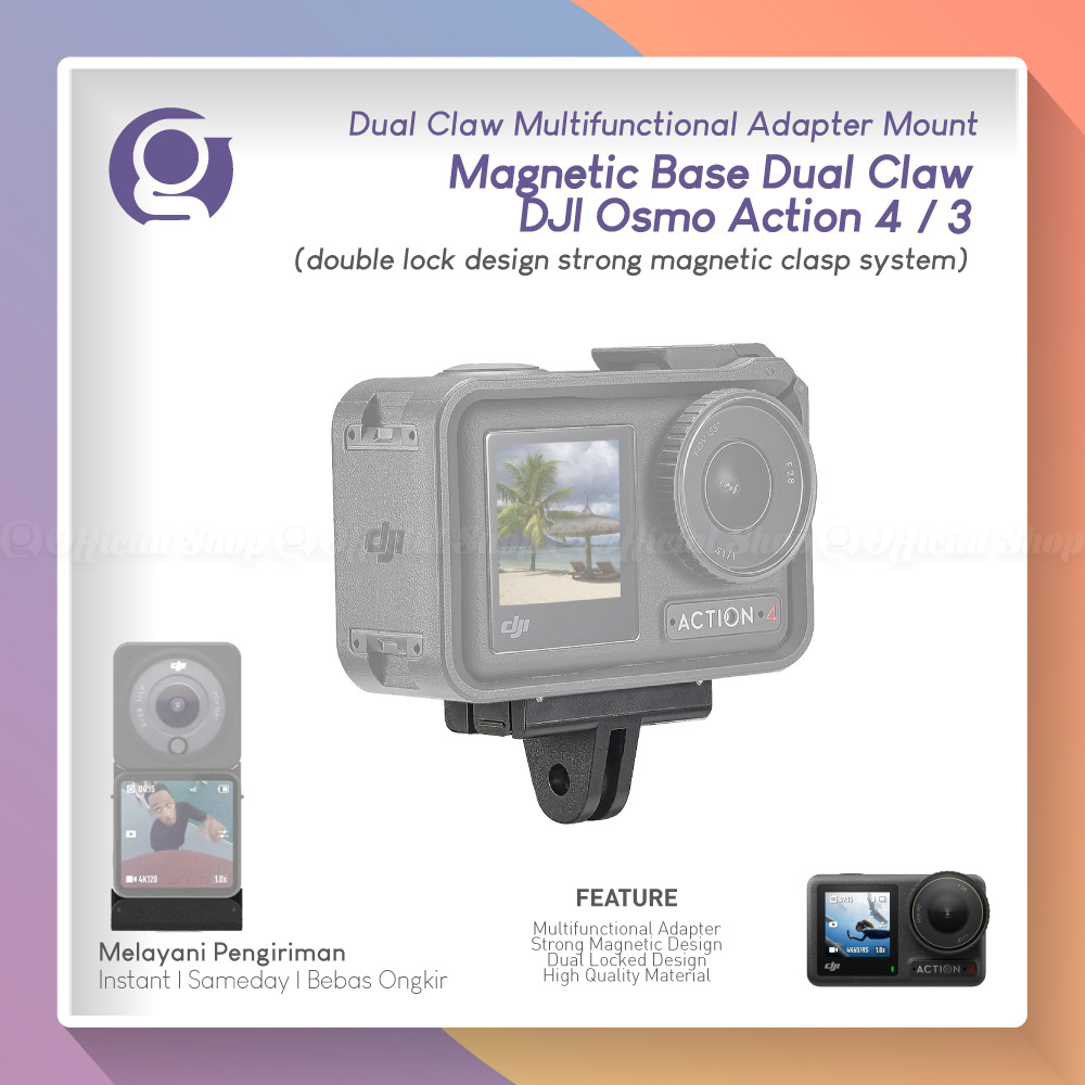 Base Di Espansione Magnetica PULUZ Con Attacco Rapido Per DJI Osmo Action 4 E 3