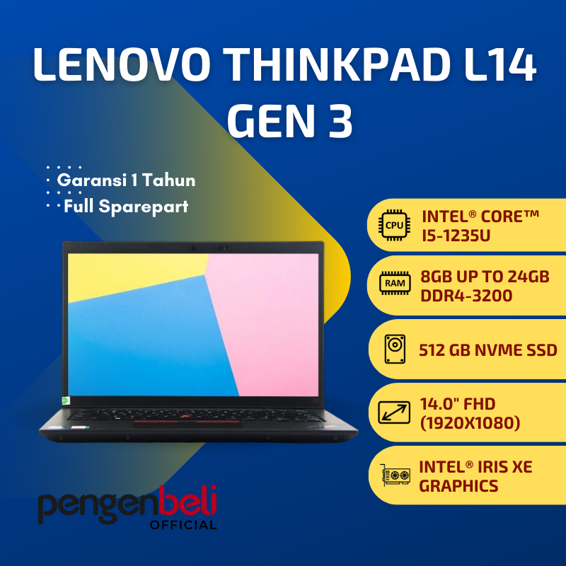 Jual Pengen beli Laptop Lenovo Terbaru | Core I5 Gen 12 | I5-1235U
