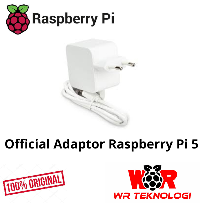 Jual Adaptor Raspberry Pi 5 Original Official - 27 watt | Shopee Indonesia