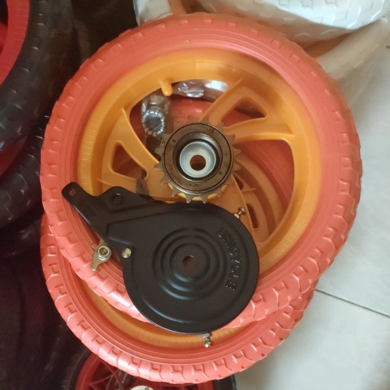 Jual Roda busa set sepasang plus ger dan rem tromol belakang | Shopee ...