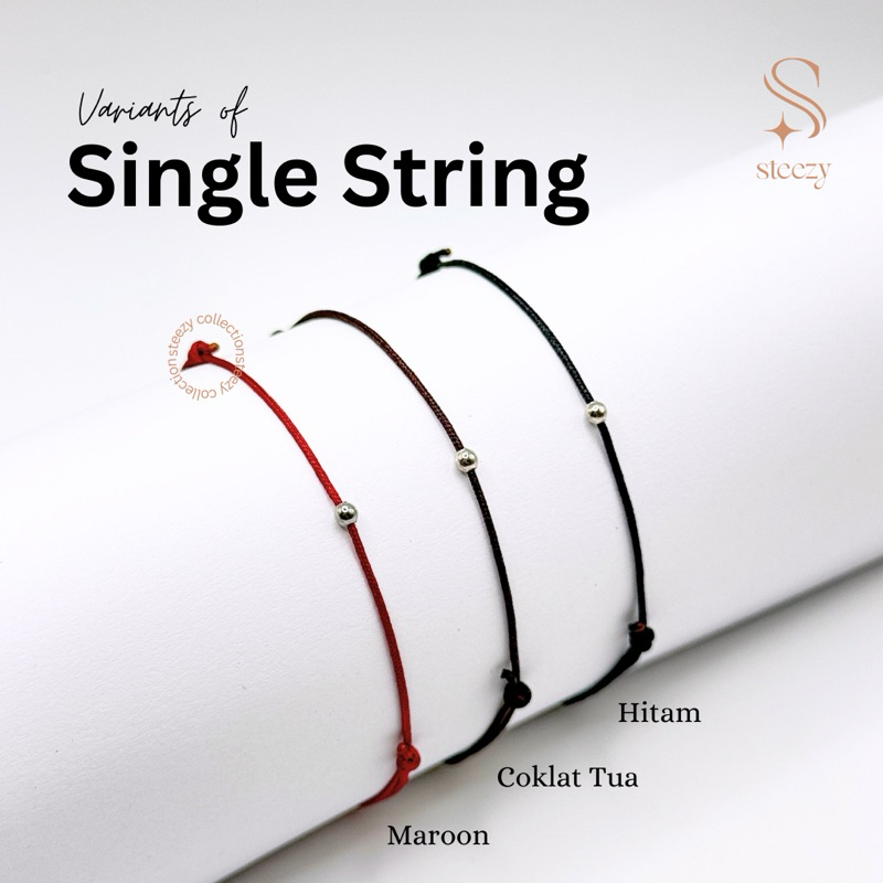 Couple bracelet -Single String/ Gelang tali couple/ Gelang tali simple/  Hadiah untuk pacar