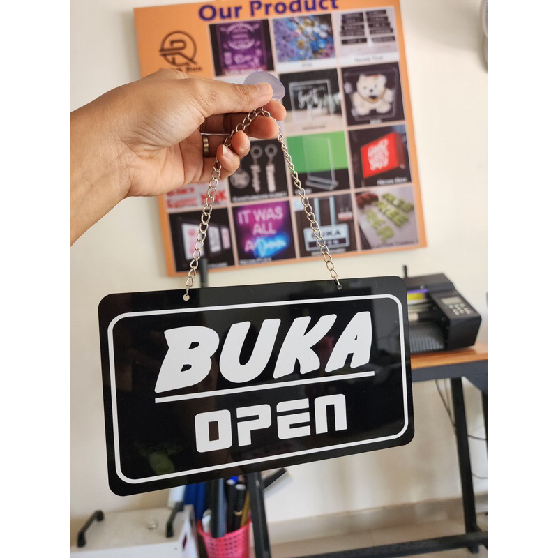Jual Signage/Papan Petunjuk Open Closed (Premium) | Shopee Indonesia
