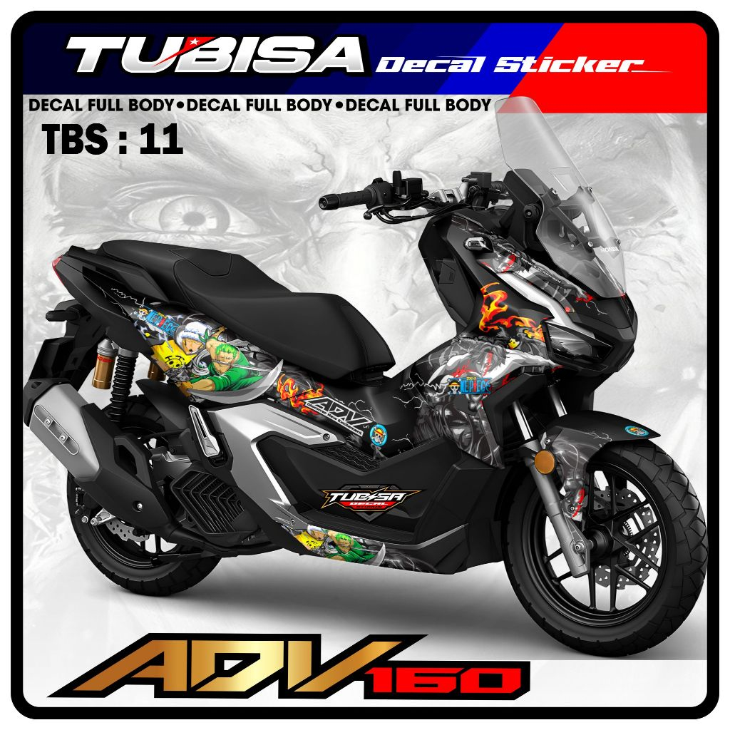 Jual Decal Sticker Striping Full Body ADV 160 Premium Racing. TBS.11 ...