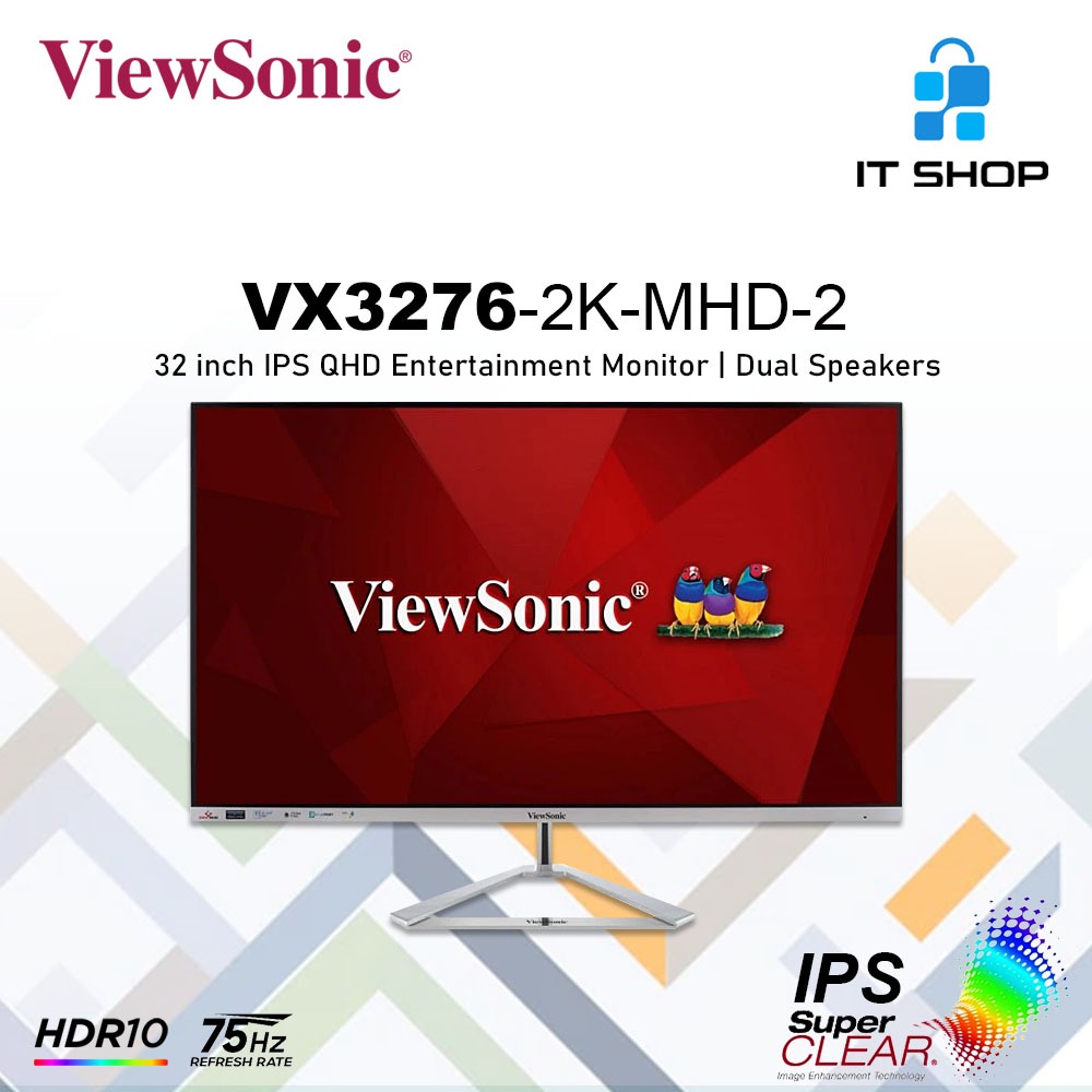 Jual ViewSonic 32 inch IPS QHD Monitor VX3276-2K-MHD-2 Dual Speaker ...