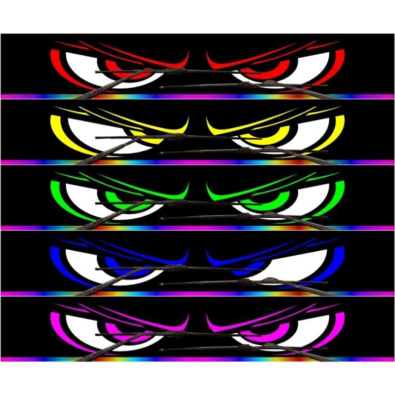 Jual Stiker Strobo Mata Kedip Hologram Isi 5 Pcs 5 warna Bus Mania