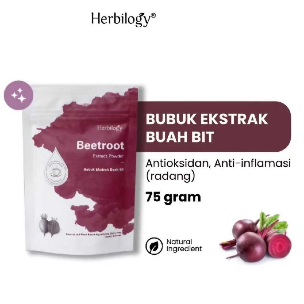 Jual Herbilogy - BEET ROOT 75gr Extract Powder Bit Merah | Shopee Indonesia