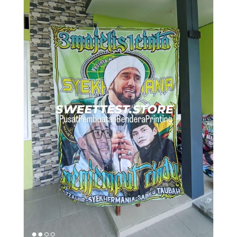 Jual 1 HARI JADI + FREE STICKER, BENDERA PRINTING CUSTOM SOLO, CETAK ...