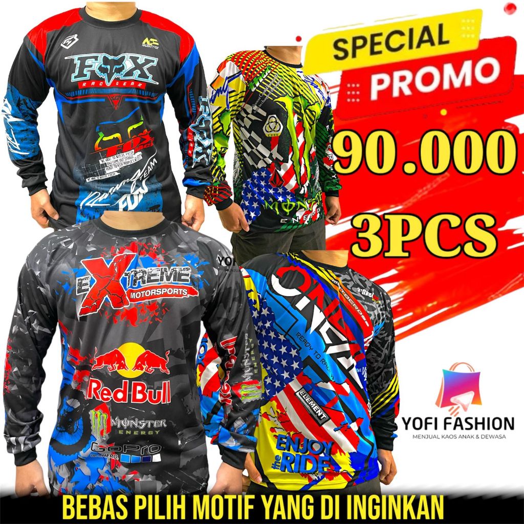 Jual PROMO BELI PCS JERSEY MOTOR CROSS BAJU TRAIL KOAS