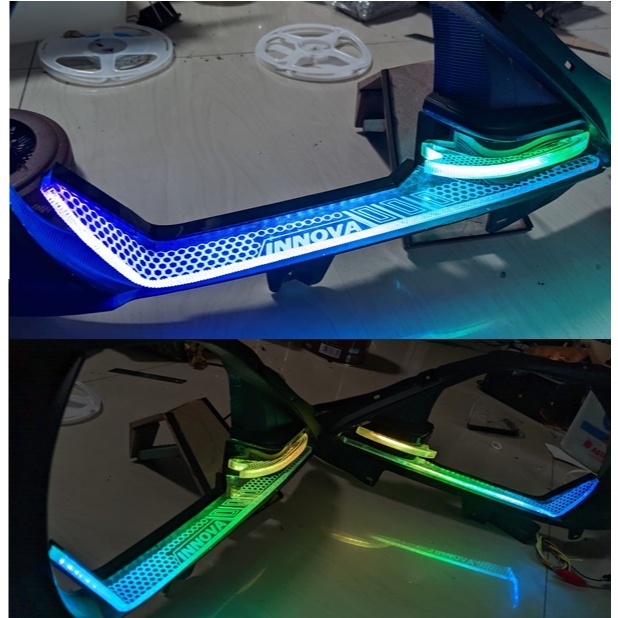 Jual Slim L Frame Tumpuk Lampu LED Headlamp Depan RGB DRL Running Mobil ...