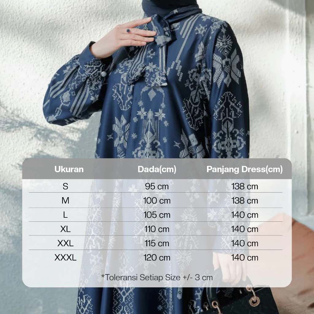 cara merawat gamis syar’i elegan wanita dewasa SHIRINZEIN Haerumi