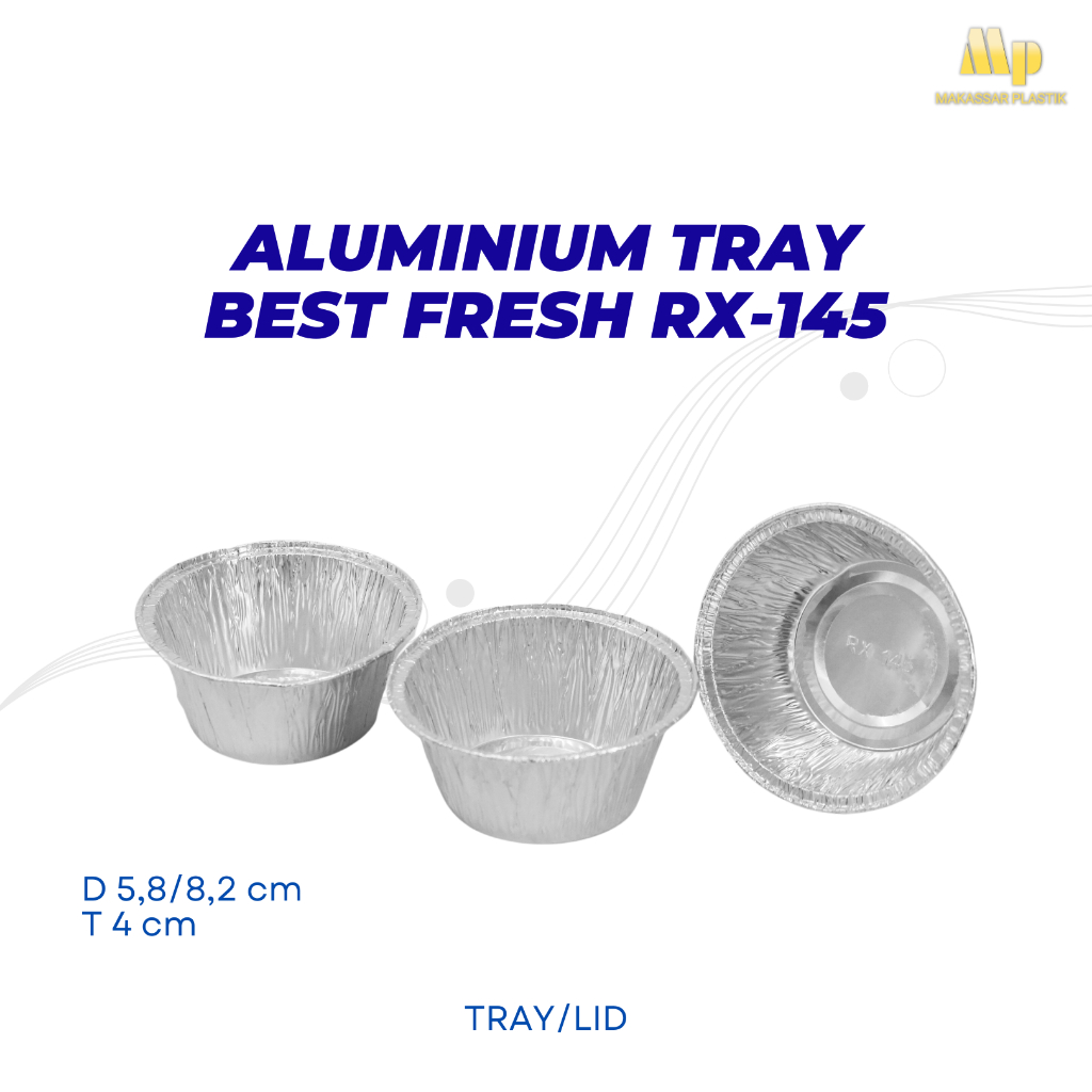 Jual ALUMUNIUM TRAY BEST FRESH RX-145 / WADAH ALUMUNIUM TRAY / TRAY ...